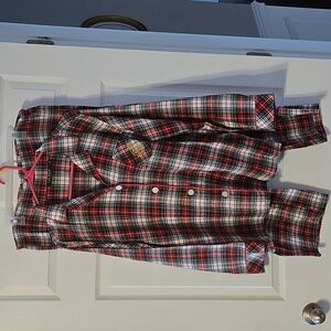 Plaid Flannel Cotton Classic Pajama Set